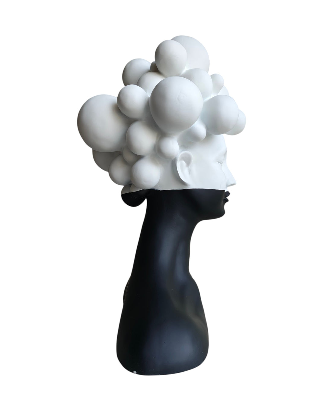 Dreaming Cloud Woman Bust Large-Bubble Hair Lady