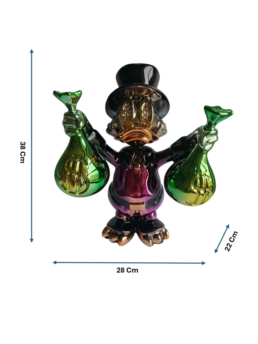 Billionaire Duck Table Decor Figurine