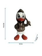 Donald Duck Table Decor Figurine - Metallic Character Sculpture