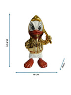Donald Duck Table Decor Figurine - Metallic Character Sculpture