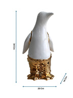 Golden Tux Penguin - Luxury Ceramic Vase Figurine