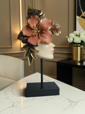 Floral Lady Face Sculpture - Decorative Table Showpiece