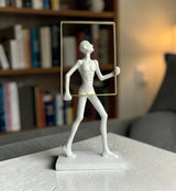 Abstract Man Frame White