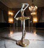 White & Golden Ceramic Premium & Elegant Figurine