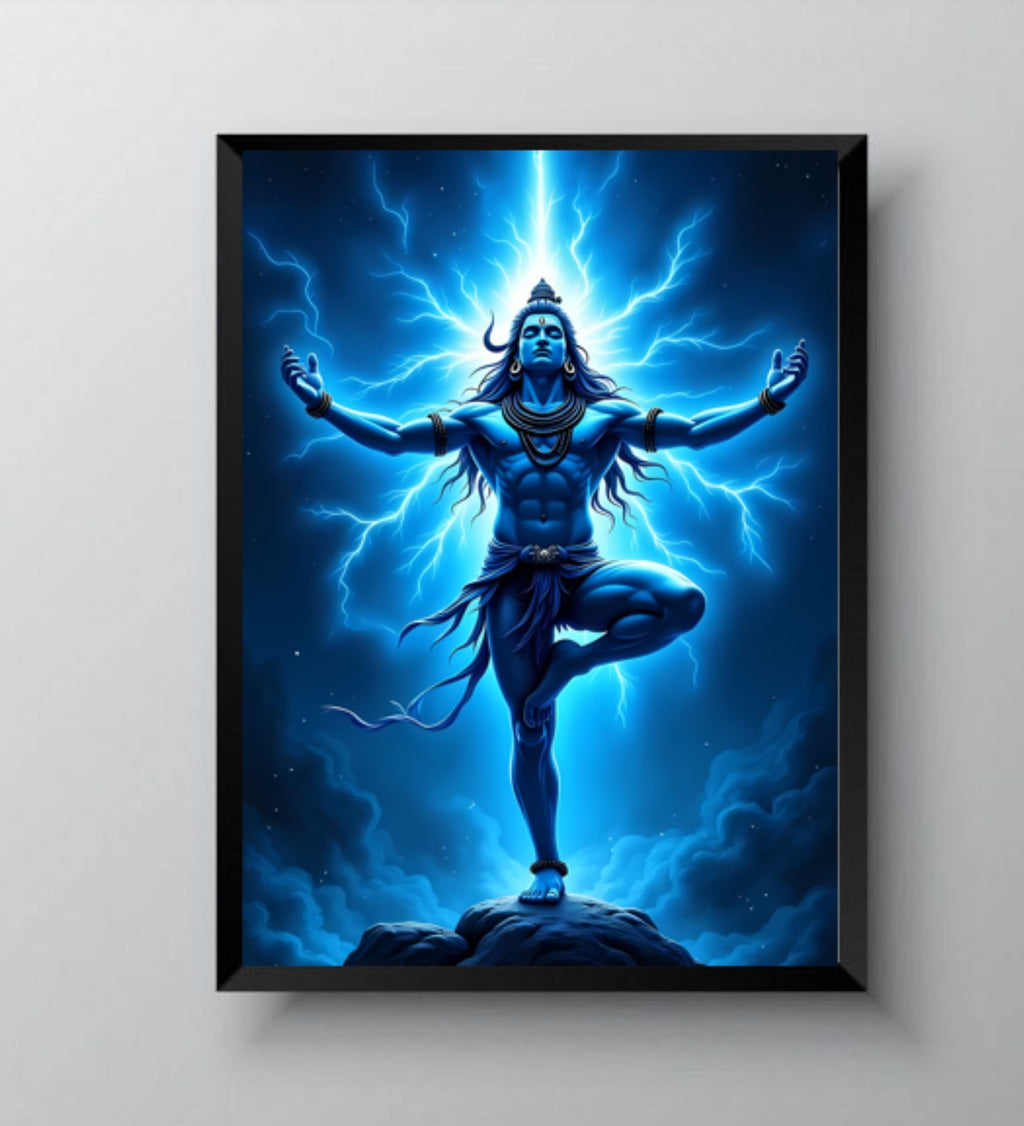 Cosmic Shiva Wall Art Frame Poster