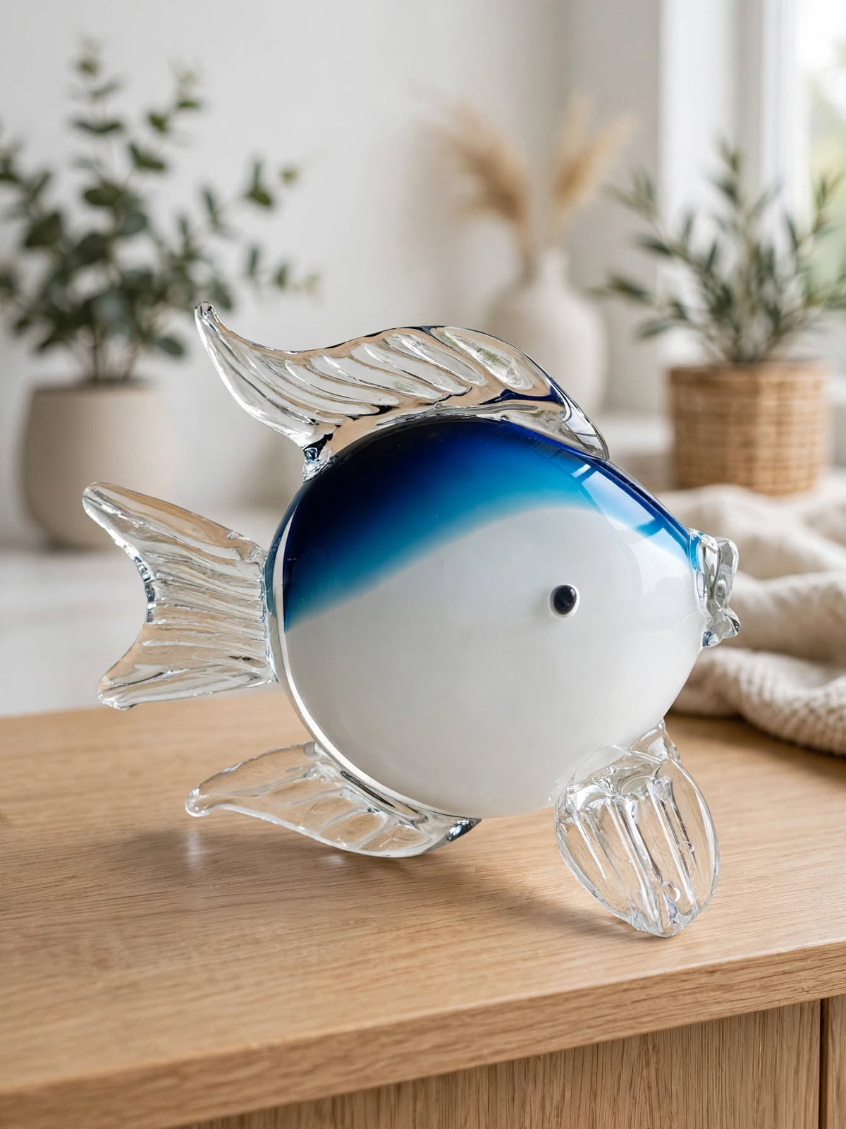 Premium Blue-White Crystal Fish