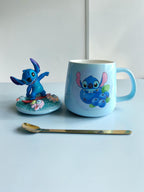 Stitch 3D- Mug & Lid Set - Surfer Blueberry Edition
