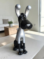 DOG-BLACK: Scarlet Pop Art Hound