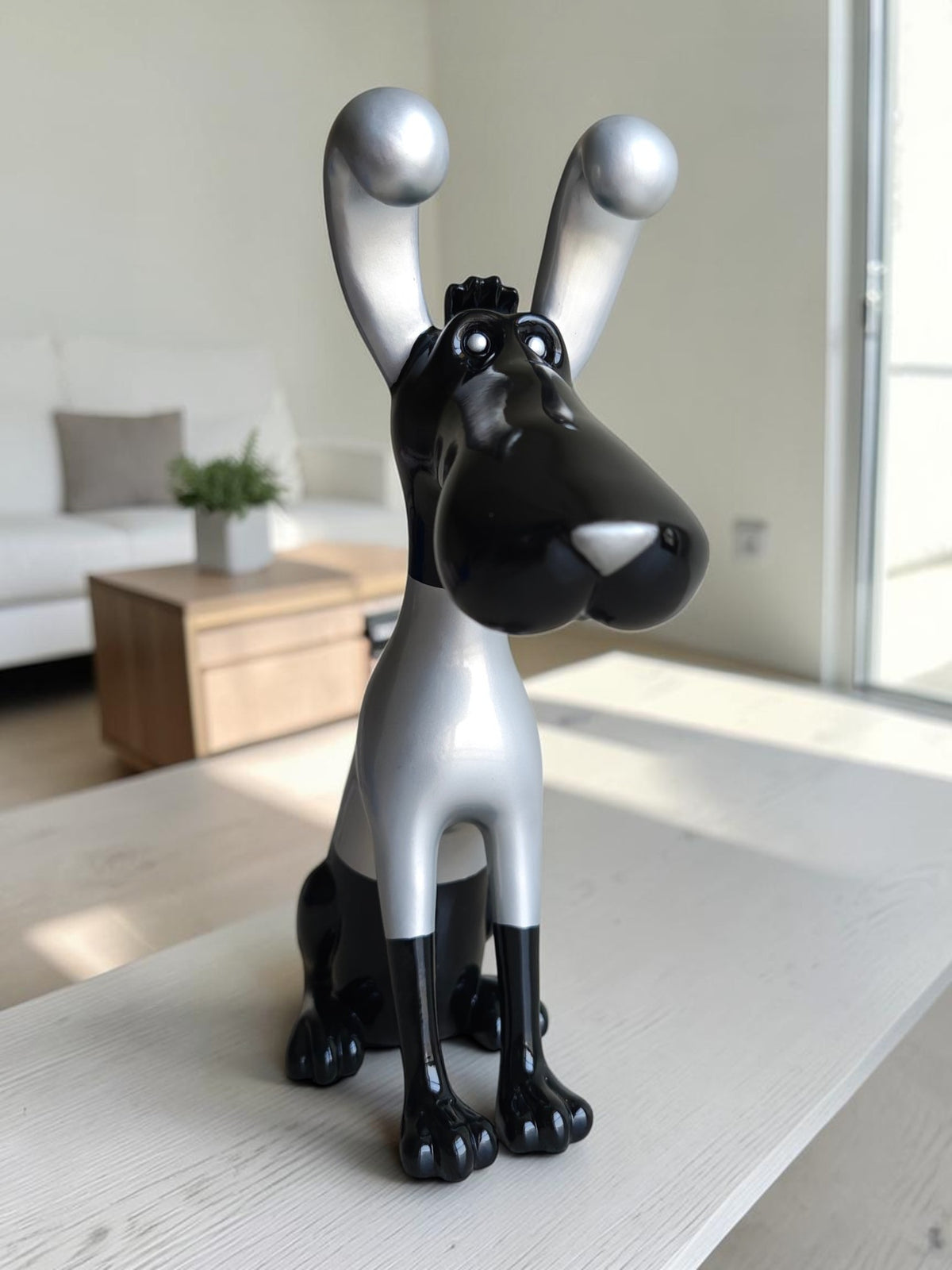 DOG-BLACK: Scarlet Pop Art Hound