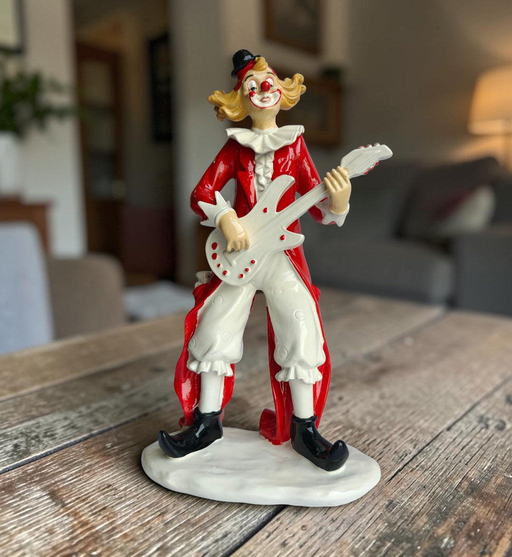 Royal Guitar Clown Figurine