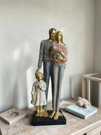 Golden Family With Newborn & a Girl Child