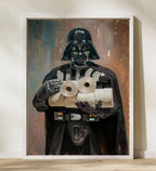 HD Toilet Poster in Large Wooden Frame