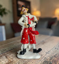 Accordion Musician Clown Figurine