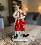 Accordion Musician Clown Figurine