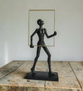 Abstract Man Frame Black