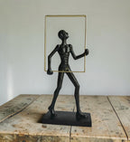 Abstract Man Frame Black