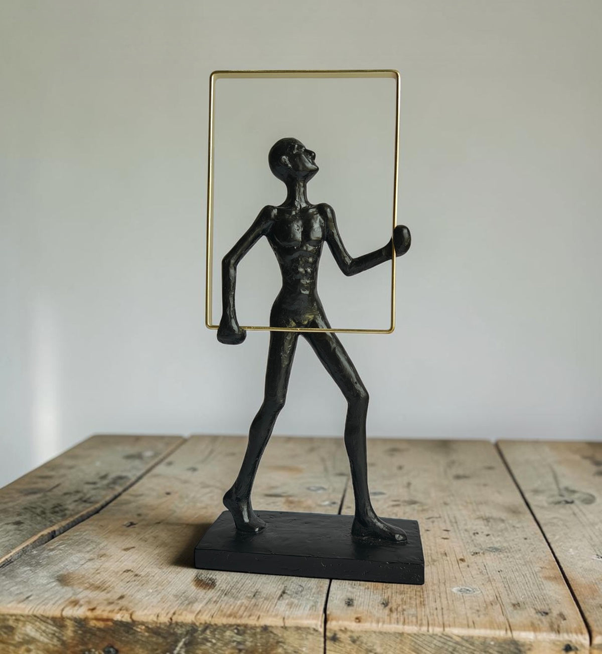 Abstract Man Frame Black