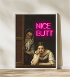 Bathroom Wall Décor - Nice Butt Scene Frame