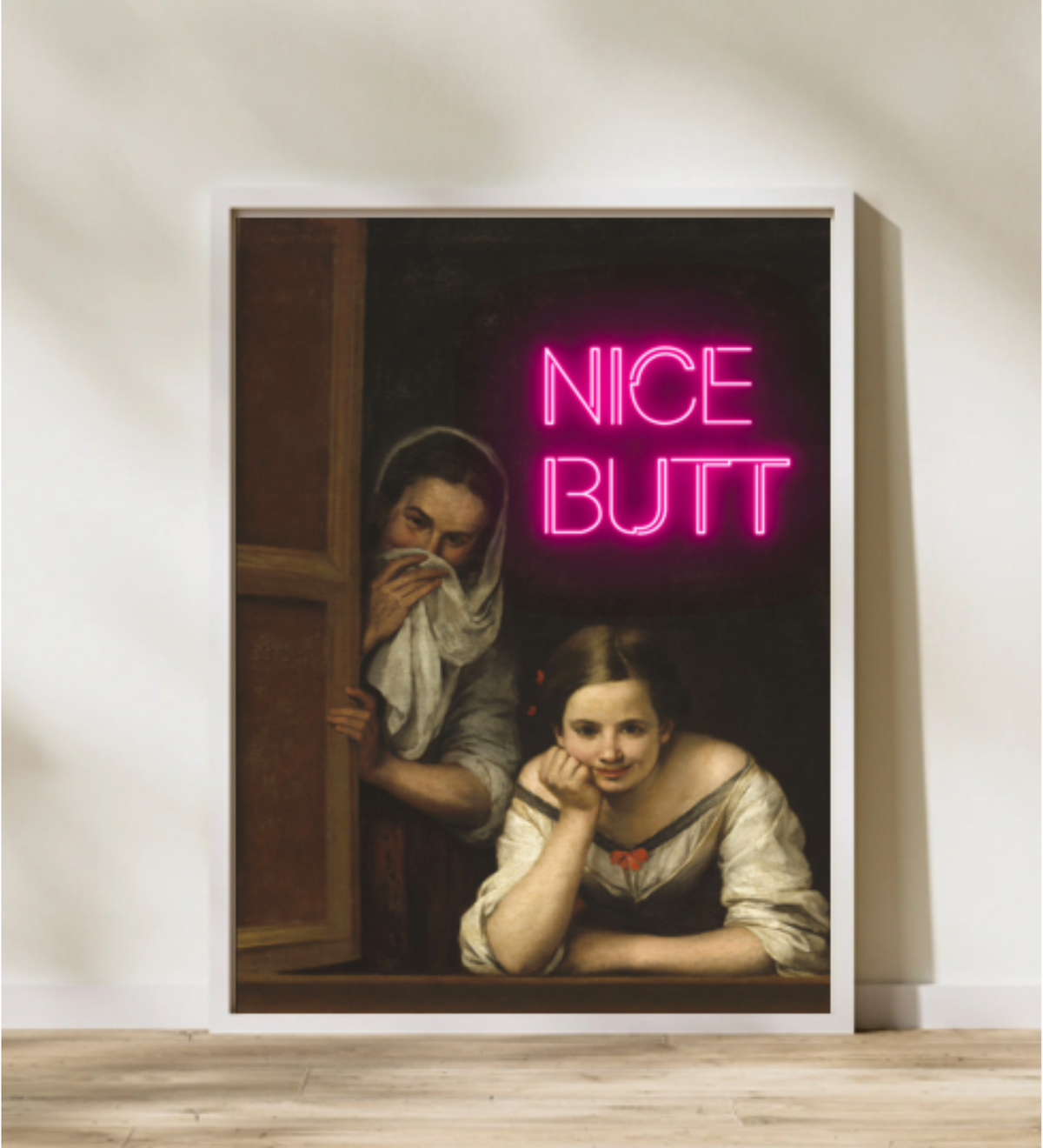 Bathroom Wall Décor - Nice Butt Scene Frame