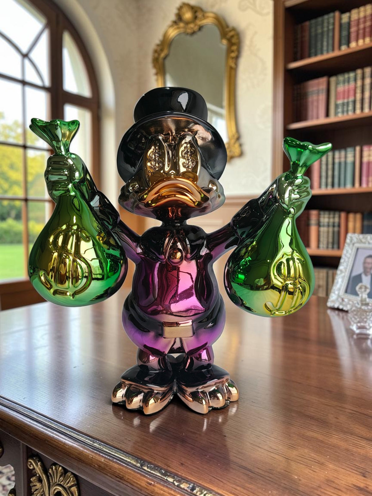 Billionaire Duck Table Decor Figurine