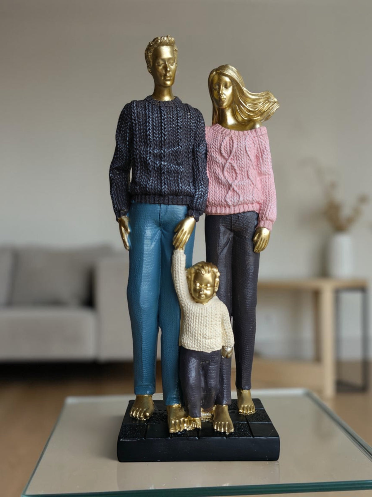 Golden Family With Boy Child