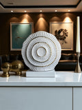 White & Golden Shell Shaped Vase