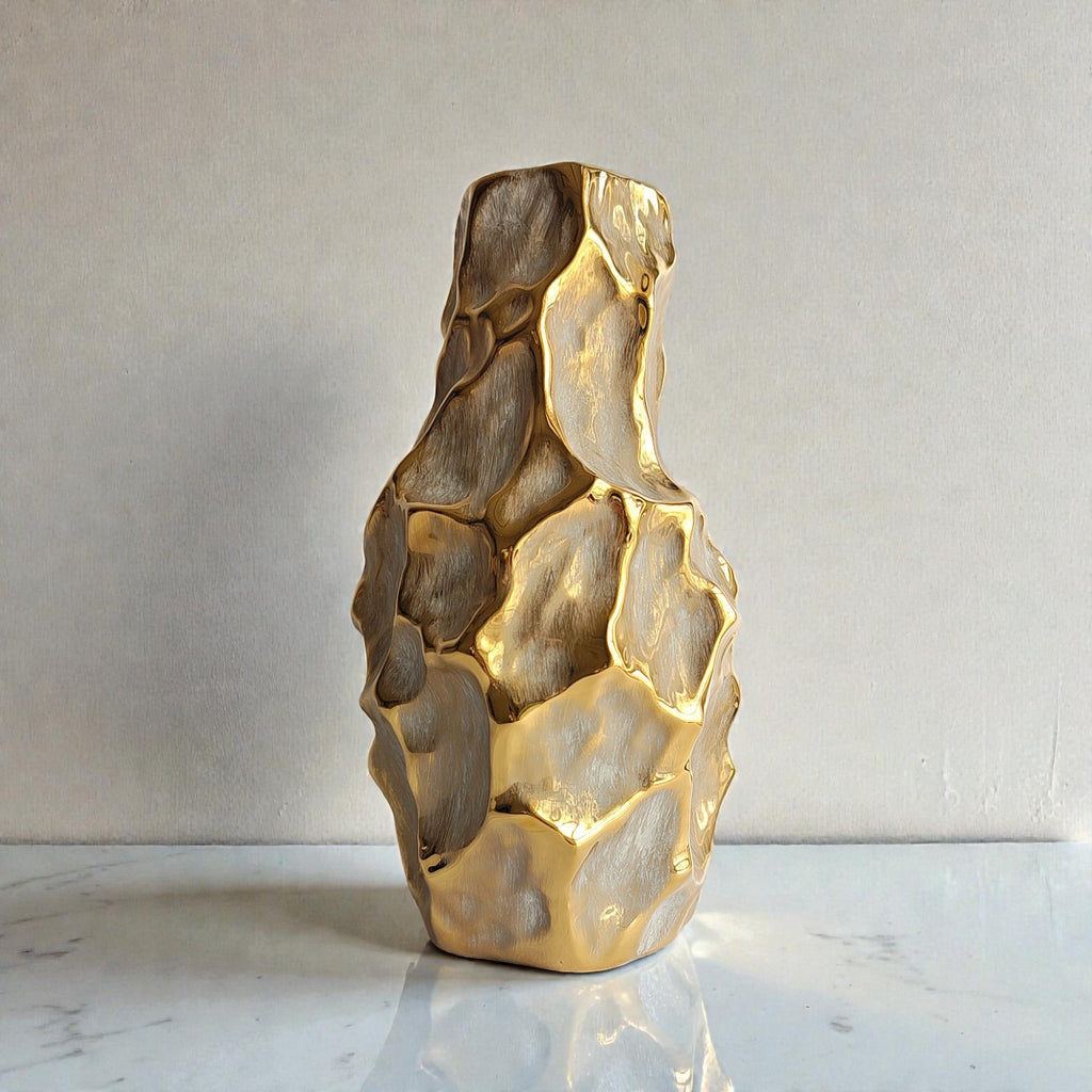 Rock Golden Vase