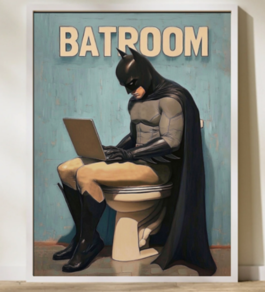 Bathroom Wall Décor - The Dark Break Frame