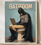 Bathroom Wall Décor - The Dark Break Frame