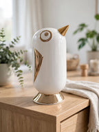 Golden Beak Birdie - Minimalist Ceramic Piggy Bank