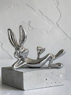 Chrome Silver Bunny