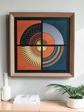 Solar Eclipse Geometric Wall Art Frame