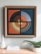 Solar Eclipse Geometric Wall Art Frame