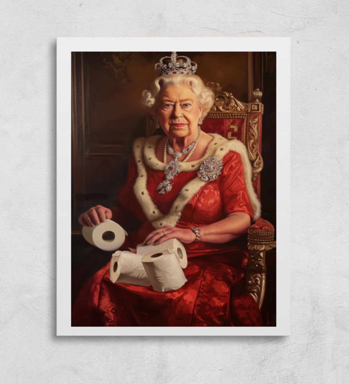 Bathroom Wall Décor - Her Majesty`s RollsRolls Goals