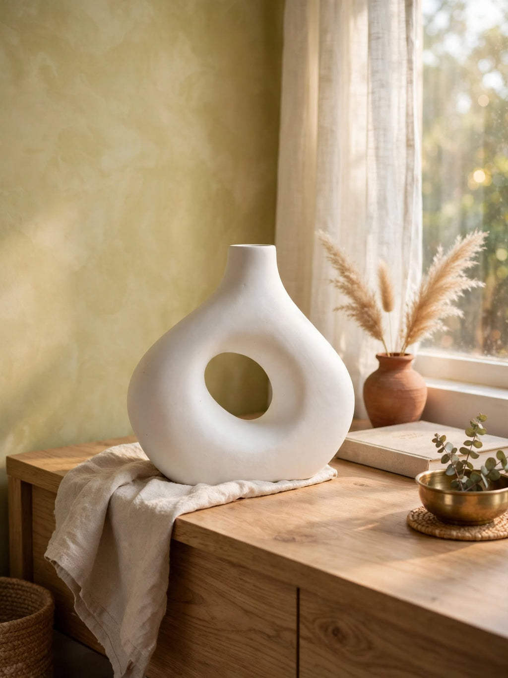 AIRA - Minimalist Nordic Donut Vase