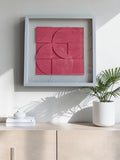 Blush Orbit Geometric Wall Art Frame