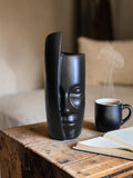 Black Face Shaped Vase
