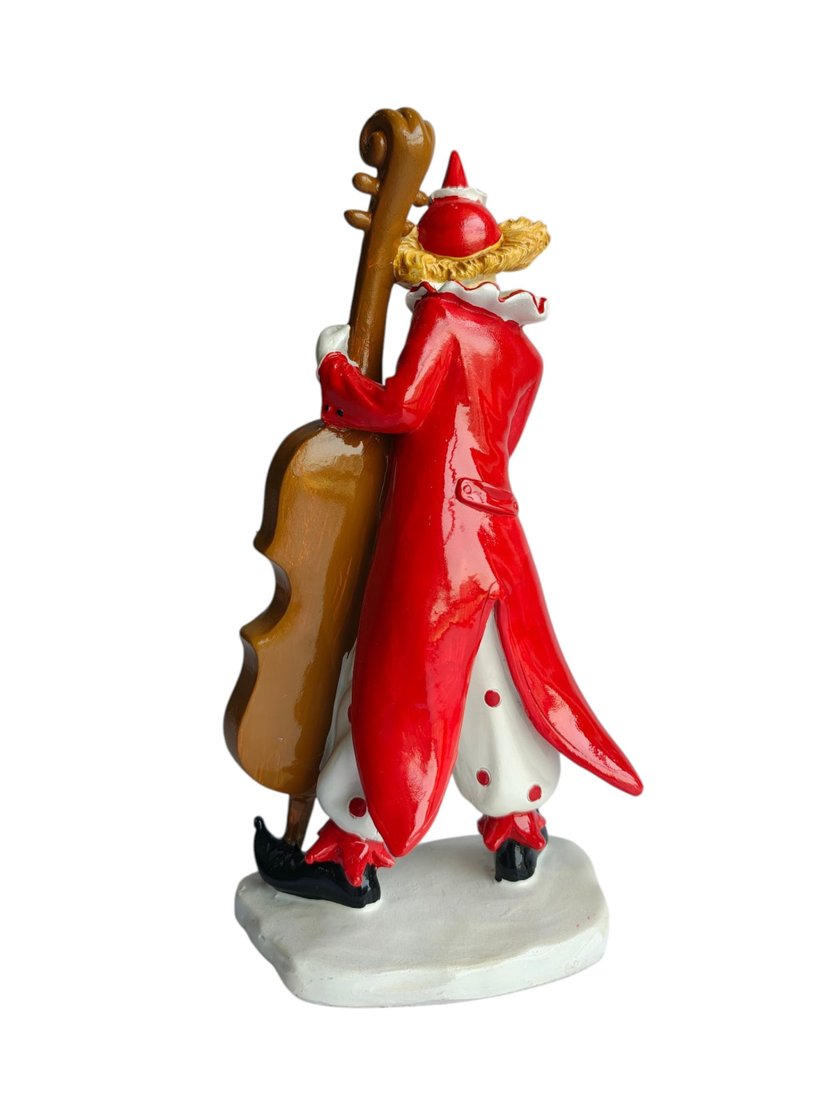 Cello Musician Clown Figurine