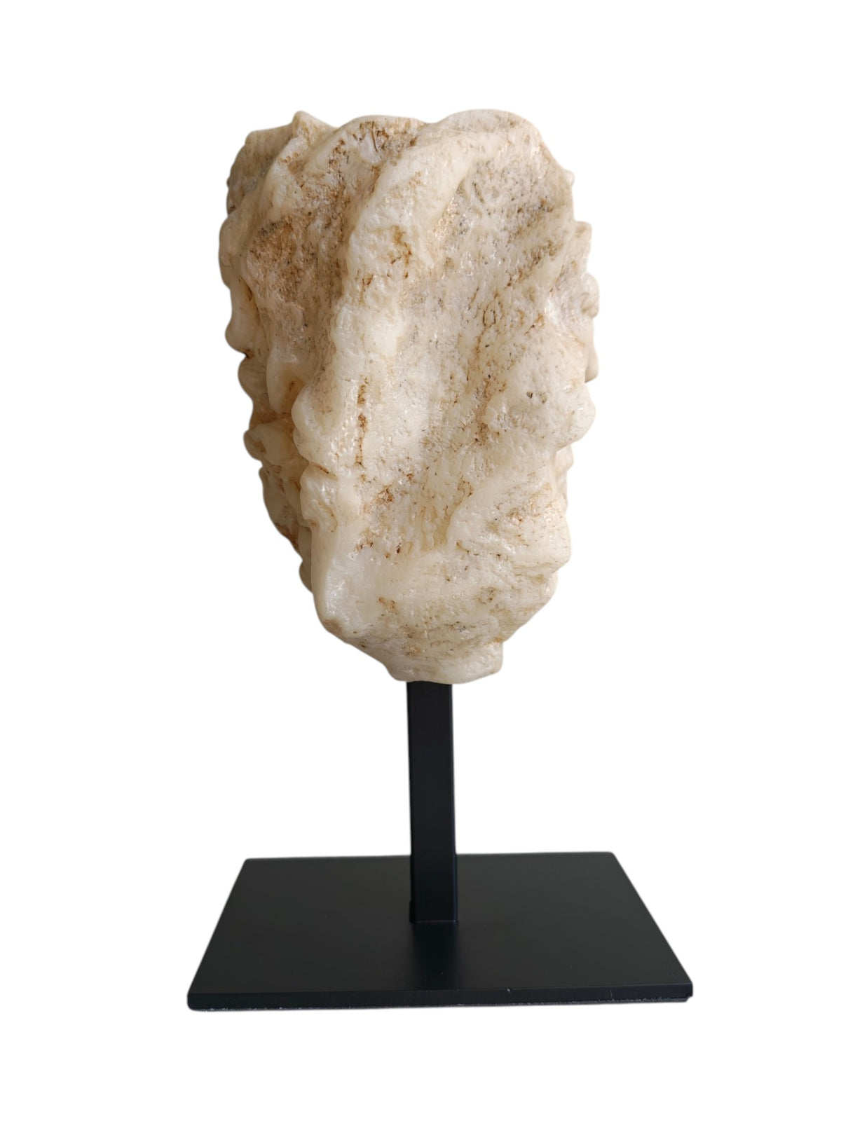 Classic Zeus Face Bust on Stand (Vintage Cream)