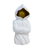 White & Golden Ceramic Premium Hollow Man