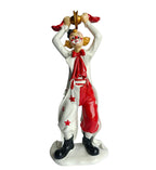 Musical Cymbal Clown Figurine