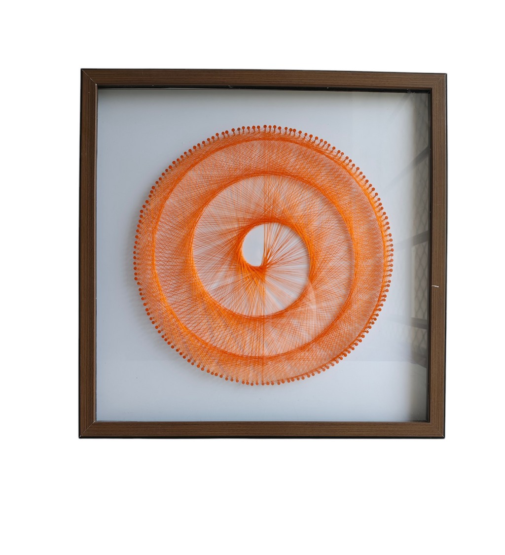 Orbit of Threads String Art Wall Frame  Geometric Handmade Dï¿½cor
