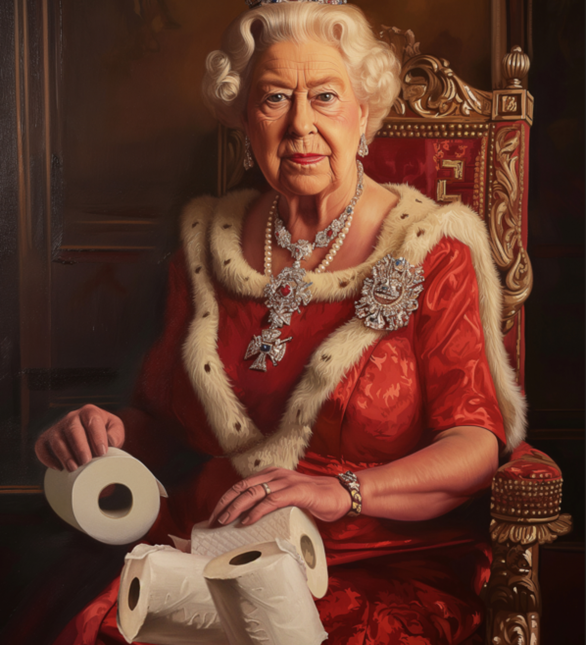 Bathroom Wall Décor - Her Majesty`s RollsRolls Goals