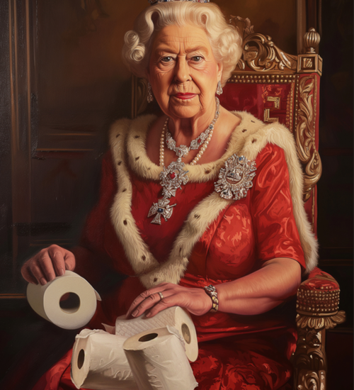 Bathroom Wall Décor - Her Majesty`s RollsRolls Goals