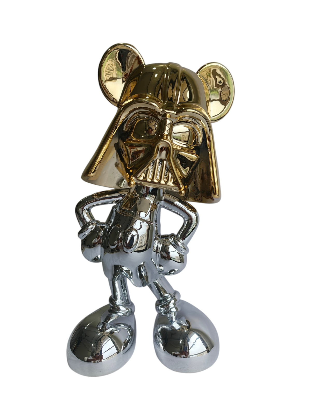 Star Wars Mickey Mouse Sculpture - Black & Gold Luxury Table Decor