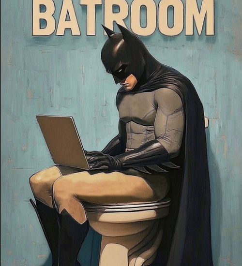 Bathroom Wall Décor - The Dark Break Frame