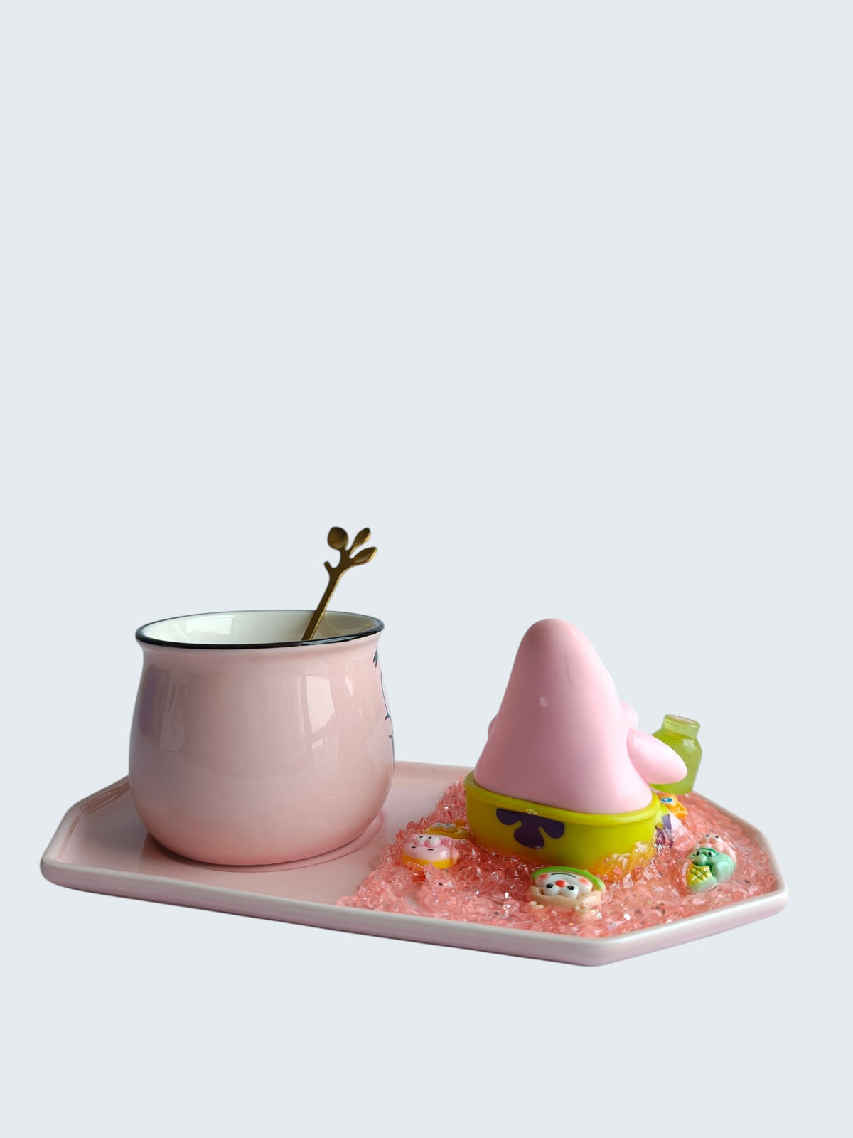 PatrickStar 3D- Mug & Tray Set- Bubble Blower Edition