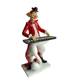 Keyboard Musician Clown Figurine