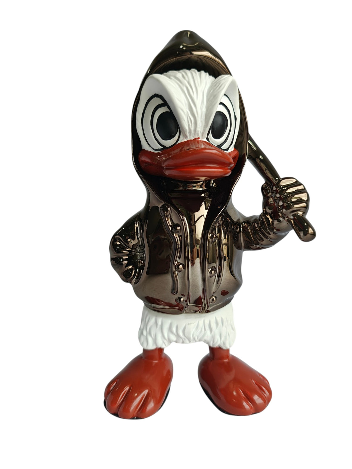 Donald Duck Table Decor Figurine - Metallic Character Sculpture