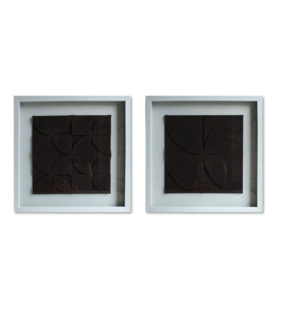 Modern Monochrome Geometric Wall Art Set of 2